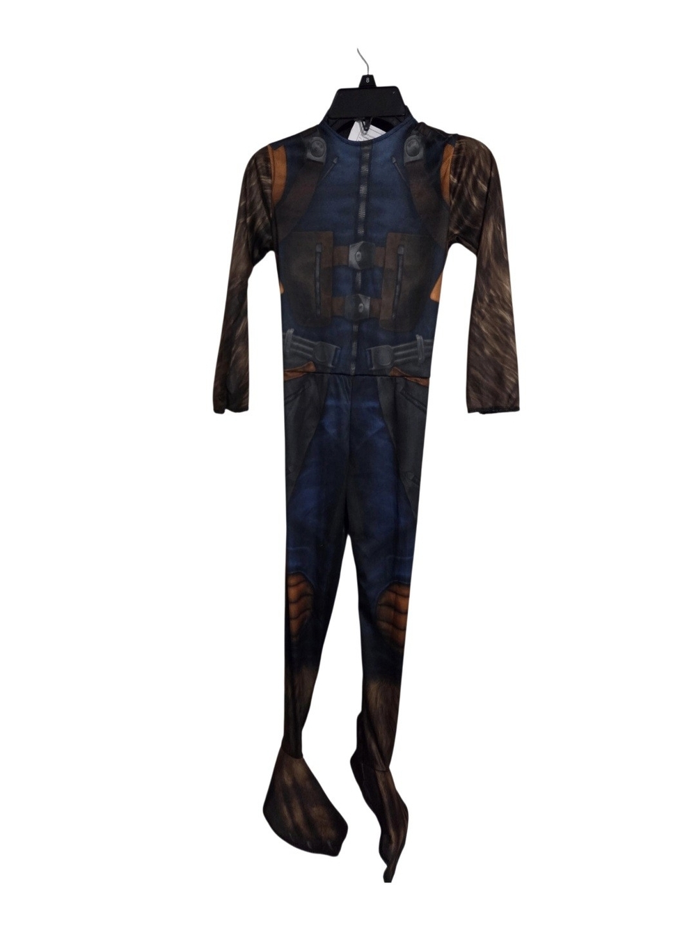Guardians Of The Galaxy Rocket Raccoon Kids Jumpsuit Costume with Mask - Picture 2 of 7